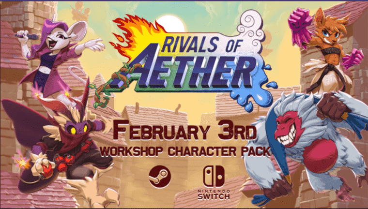 Rivals of Aether ajoute quatre personnages créés par la communauté sur Switch
