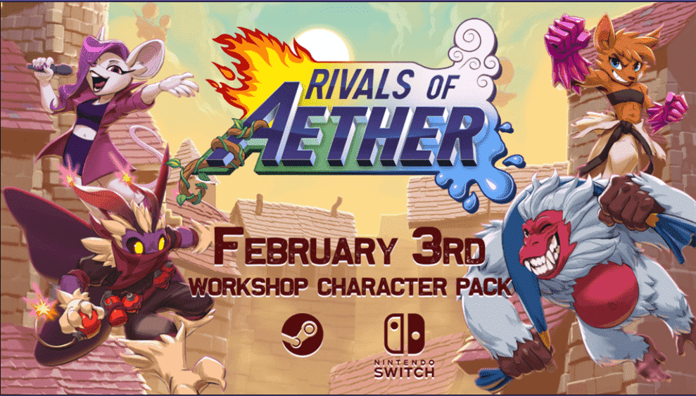 Rivals of Aether ajoute quatre personnages créés par la communauté sur Switch
