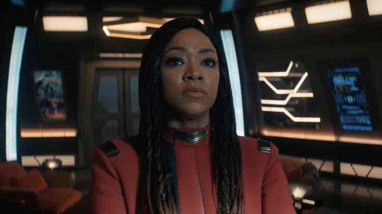 Star Trek: Discovery Saison 4 Clip: Burnham et Book ont ​​un cœur à cœur holographique
