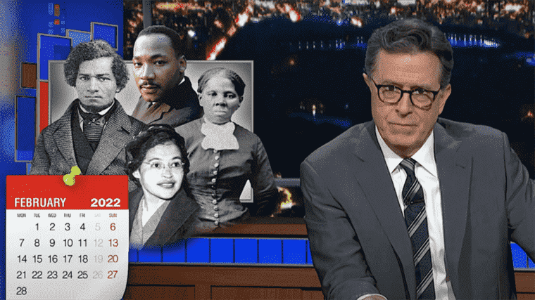 Stephen Colbert transforme la purge actuelle des républicains de l’histoire des Noirs en un jeu de société