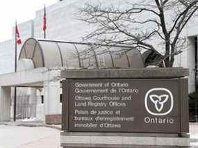 Palais de justice d'Ottawa.