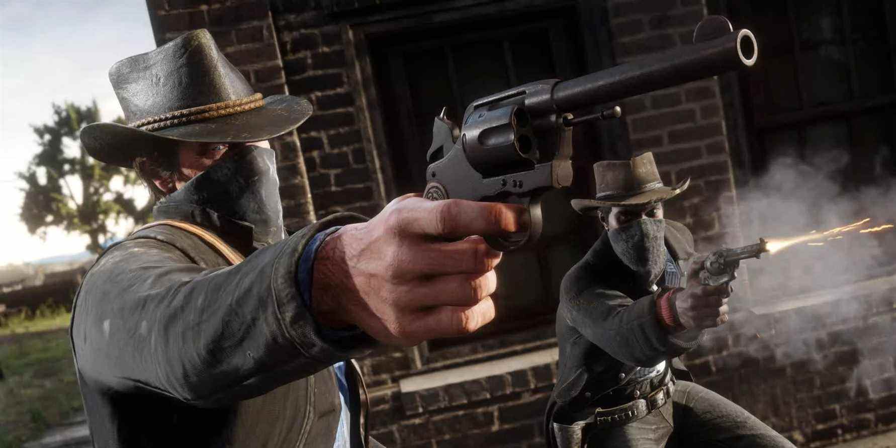 Un clip en ligne amusant de Red Dead montre que le joueur est photobombé
