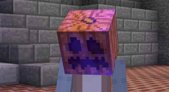 minecraft curse of binding pumpkin head