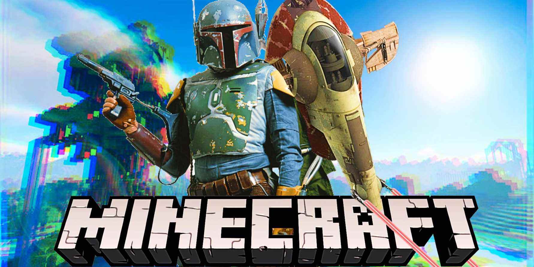 Un joueur de Minecraft construit le vaisseau de Boba Fett de Star Wars
