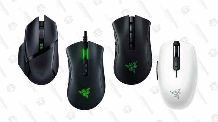 Une poignée de souris de jeu Razer sont remises jusqu’à 47 %