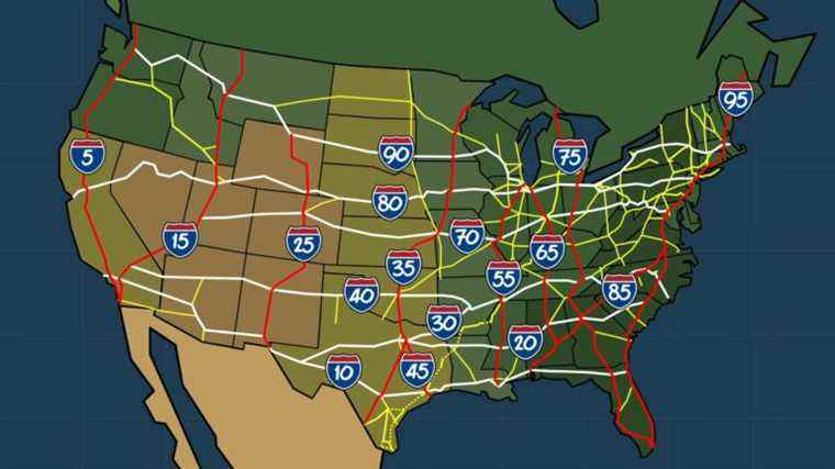 Voici la logique surprenante derrière les numéros d’autoroute inter-États américains