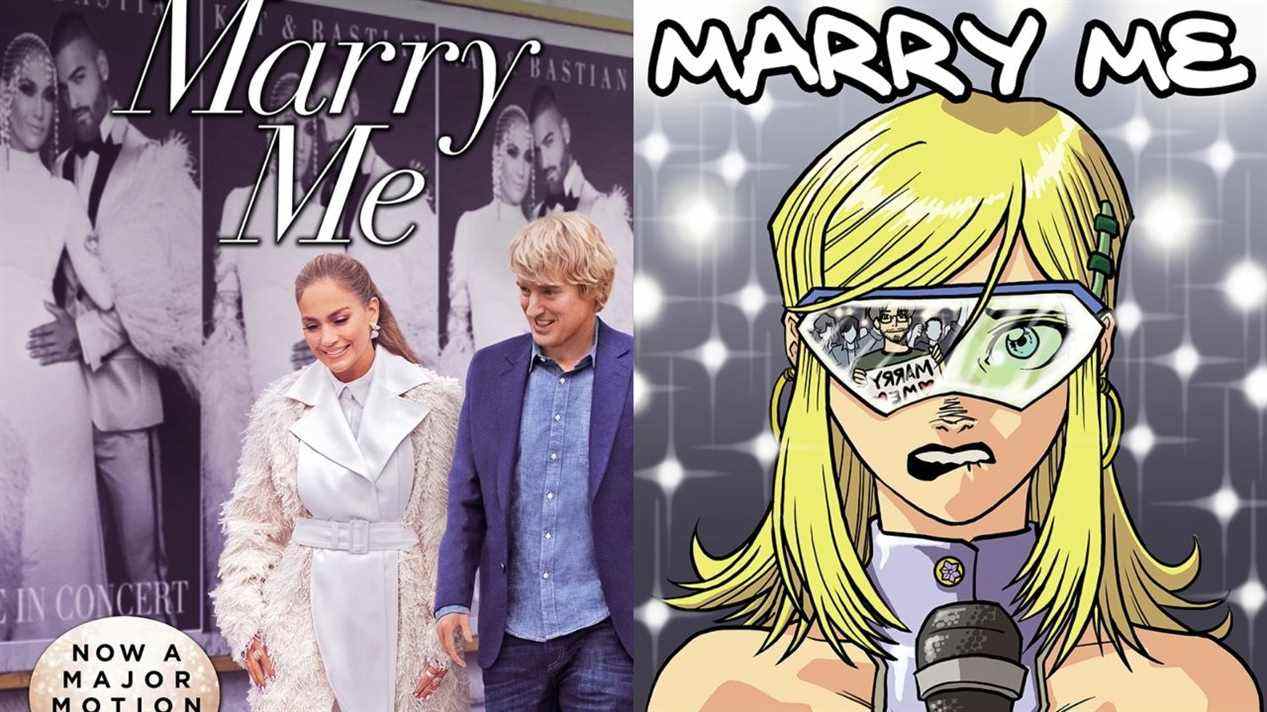 Voici l'inspiration Webcomic derrière Marry Me, avec Owen Wilson et Jennifer Lopez
