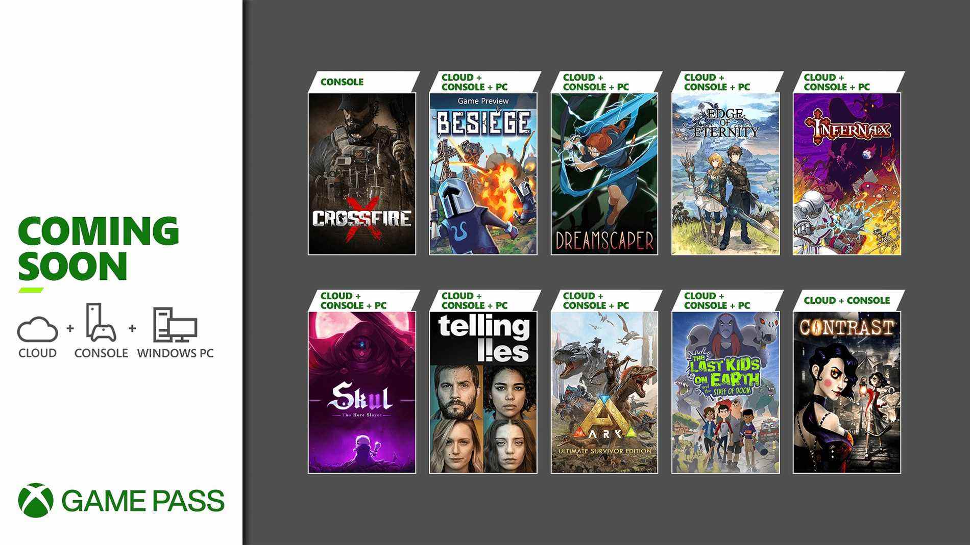 Xbox Game Pass ajoute CrossfireX, Besiege, ARK: Ultimate Survivor Edition et plus début février    
