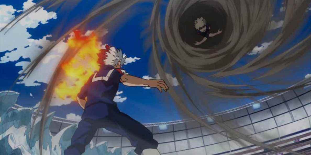 Impact de l'obusier de Bakugo