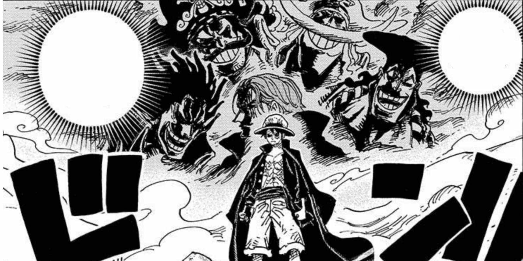 Luffy berce Roger Shanks Oden de One Piece