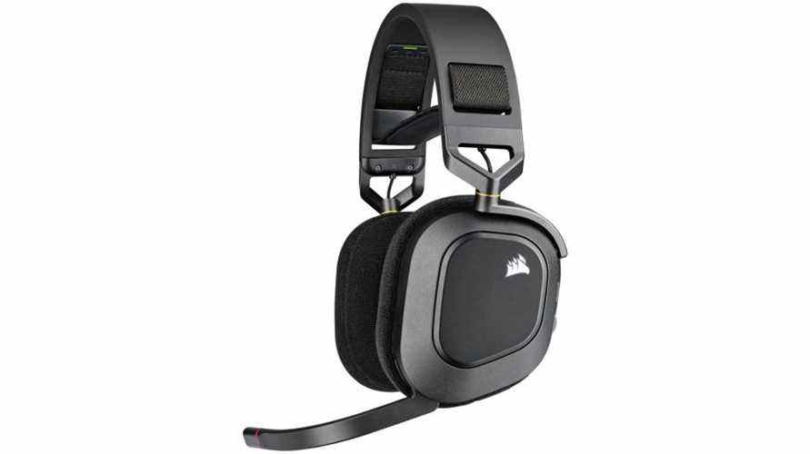 Une photo de produit du casque de jeu Corsair HS80