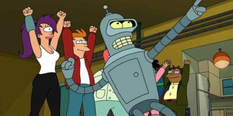 Bender, Fry, and Leela from Futurama