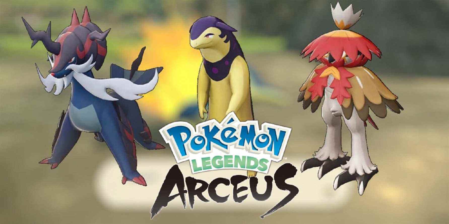 pokemon legends arceus starter trio final evolutions feature