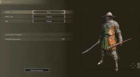 character creation in elden ring