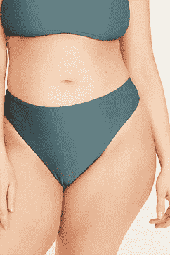 Bas de bikini coquin côtelé à taille haute J.Crew