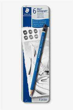 Staedtler Lumograph Graphite Crayons de dessin et d'esquisse (lot de 6 degrés)