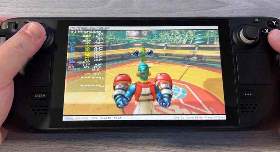 ARMS pour Nintendo Switch fonctionnant sur Steam Deck