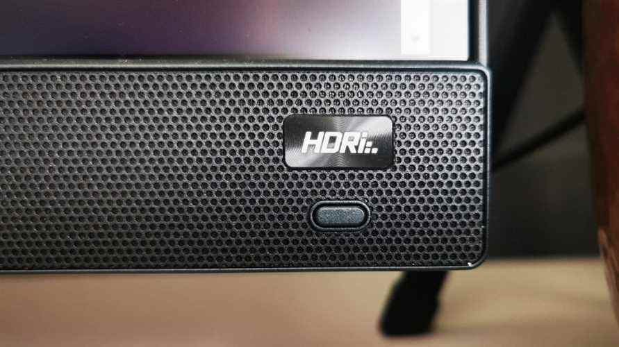 Bouton BenQ HDRi sur le cadre du moniteur avant 