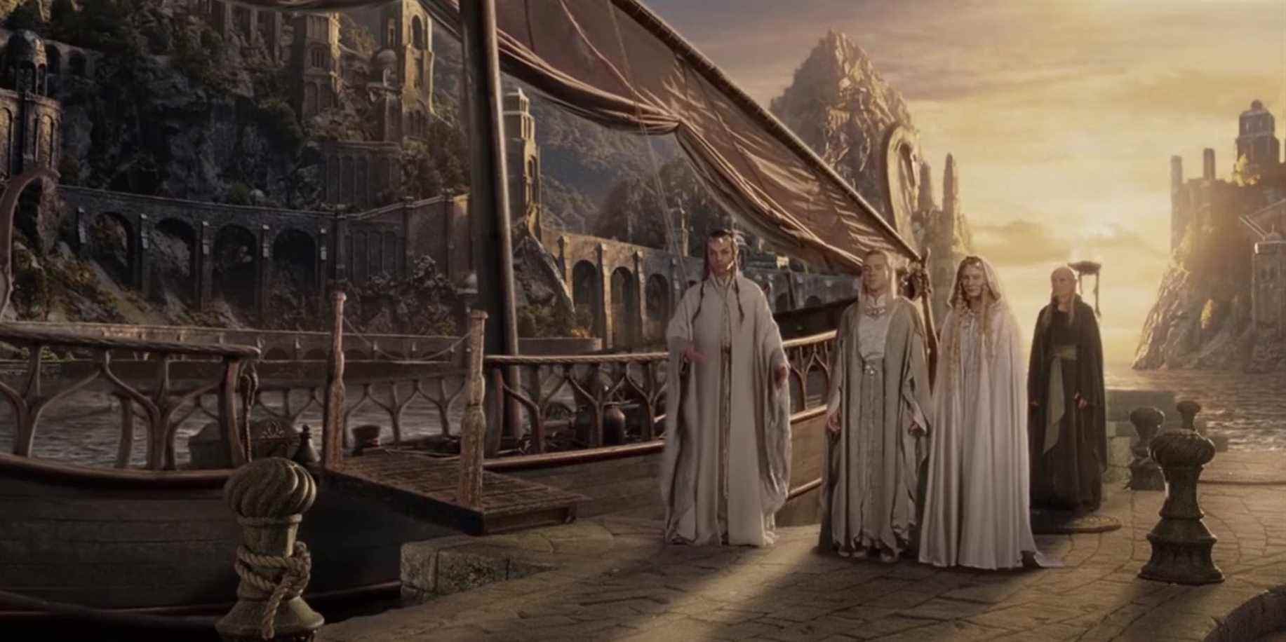 lotr retour du bateau de fin de roi