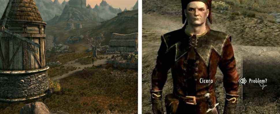 image of loreius farm next to image of cicero