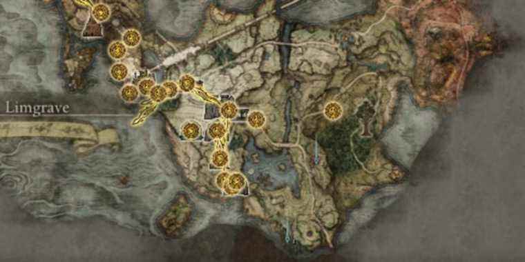 limgrave map in elden ring