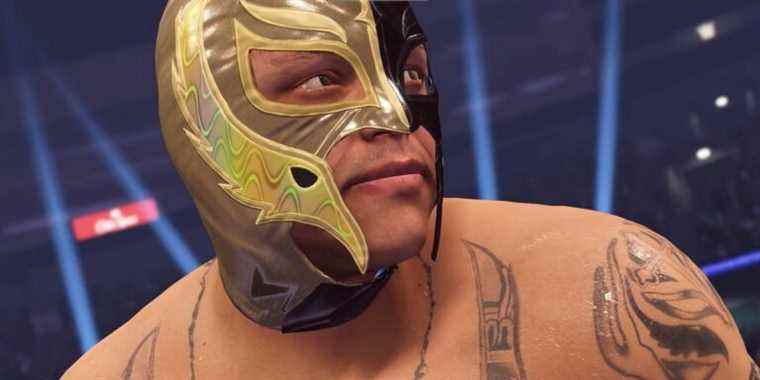 wwe 2k22 rey mysterio black and gold mask