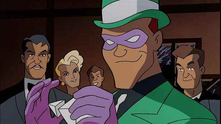 Le Riddler joue avec l'origami dans Batman : la série animée.