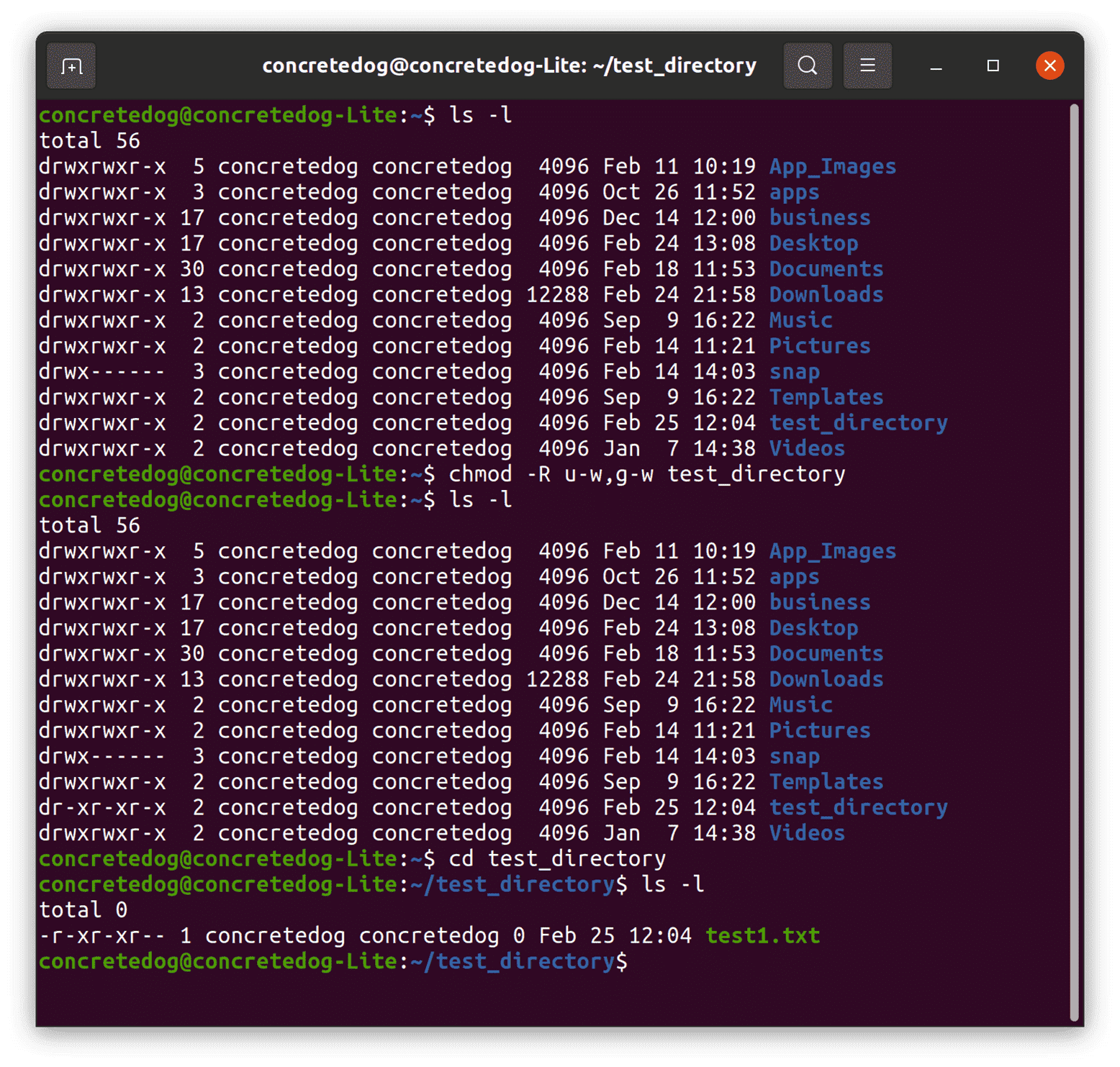 Modifier les autorisations sur la ligne de commande Linux