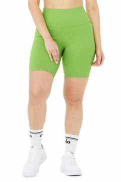 Short de motard taille haute Alo Yoga (vert pomme)