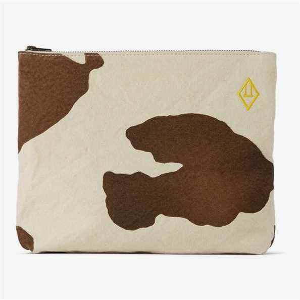 The Animals Observatory Pochette Vache Beige Blanc Brut