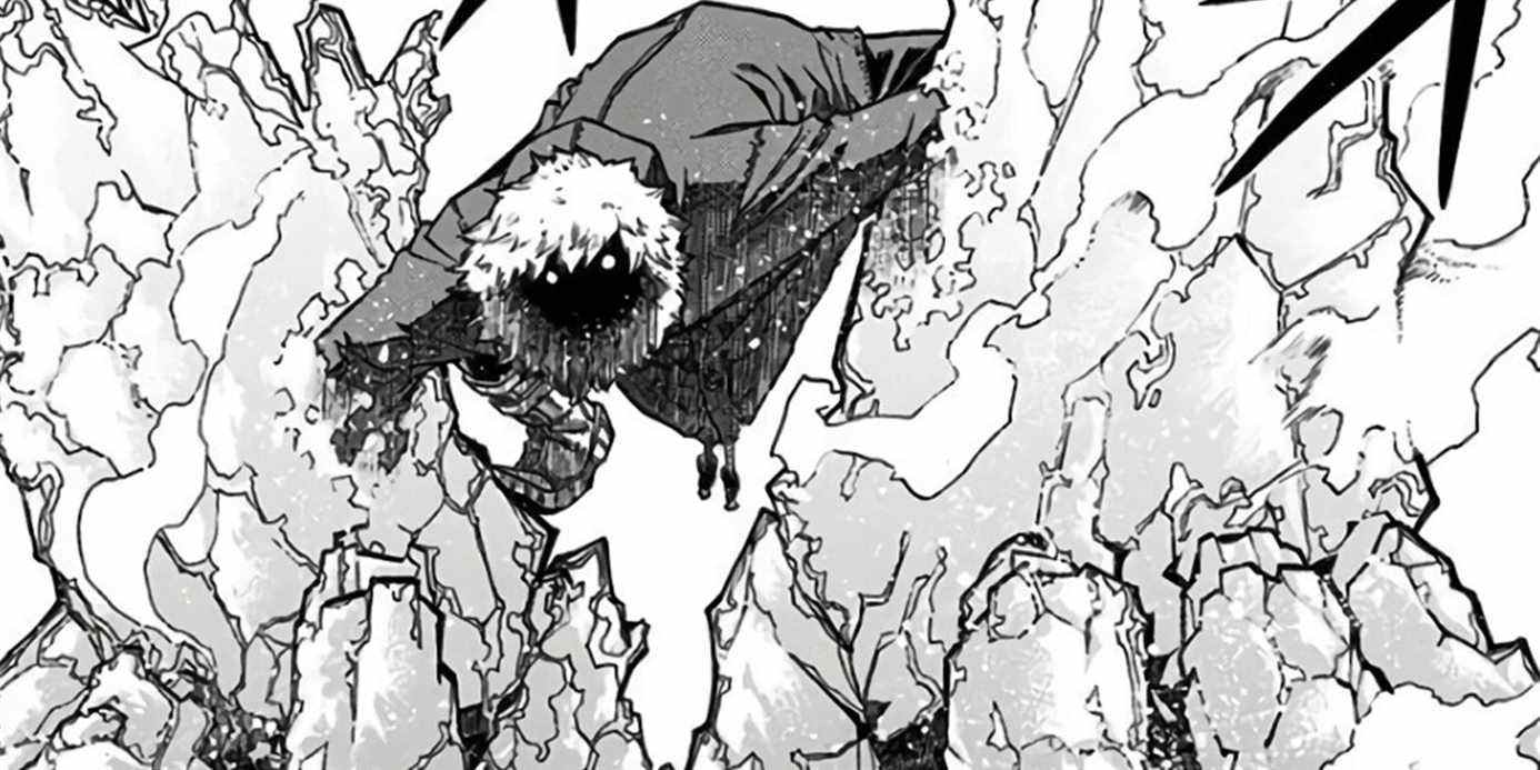 My Hero Academia - Geten fabrique des griffes géantes avec de la glace tout en combattant Dabi