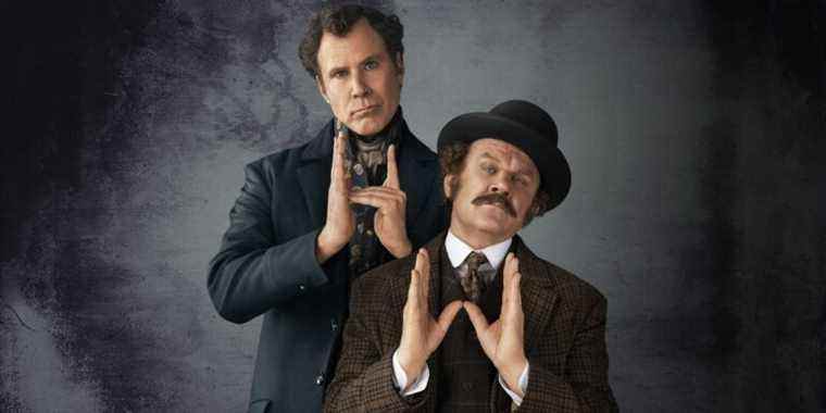 Will Ferrell and John C Reilly on the poster for Holmes and Watson