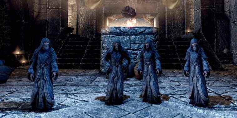 Skyrim The Greybeards Members Elder Scrolls High Hrothgar