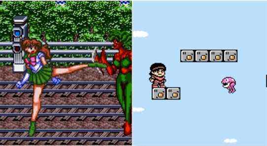 Fighting enemies in Bishoujo Senshi Sailor Moon and Fighting enemies in Wai Wai World 2