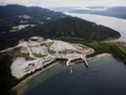 Le site de Kitimat LNG se dresse sur le chenal Douglas en 2015.