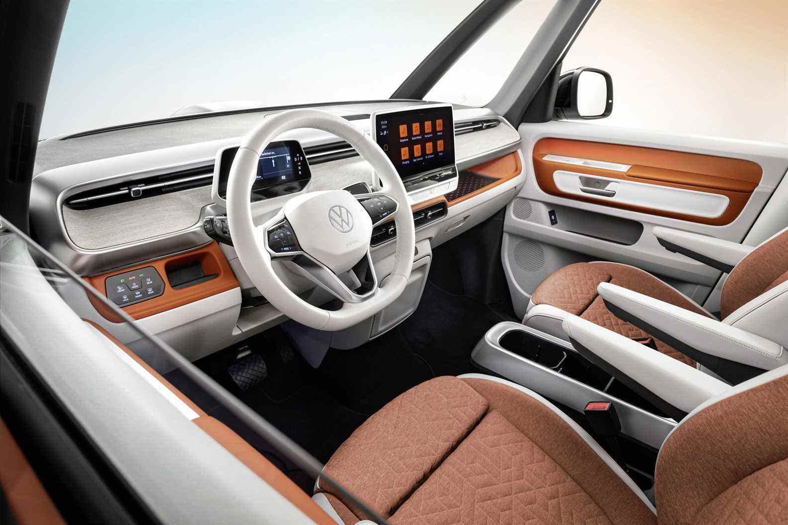 Intérieur du fourgon électrique Volkswagen ID Buzz