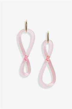 Ouvrir Modifier Swirl Drop Huggie Boucles d'oreilles