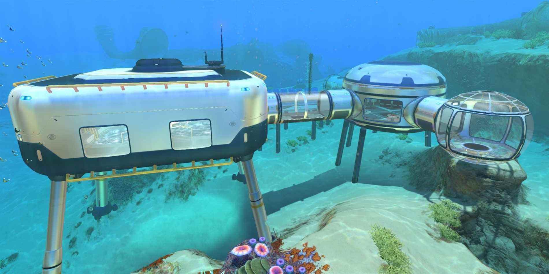 Une base marine à Subnautica