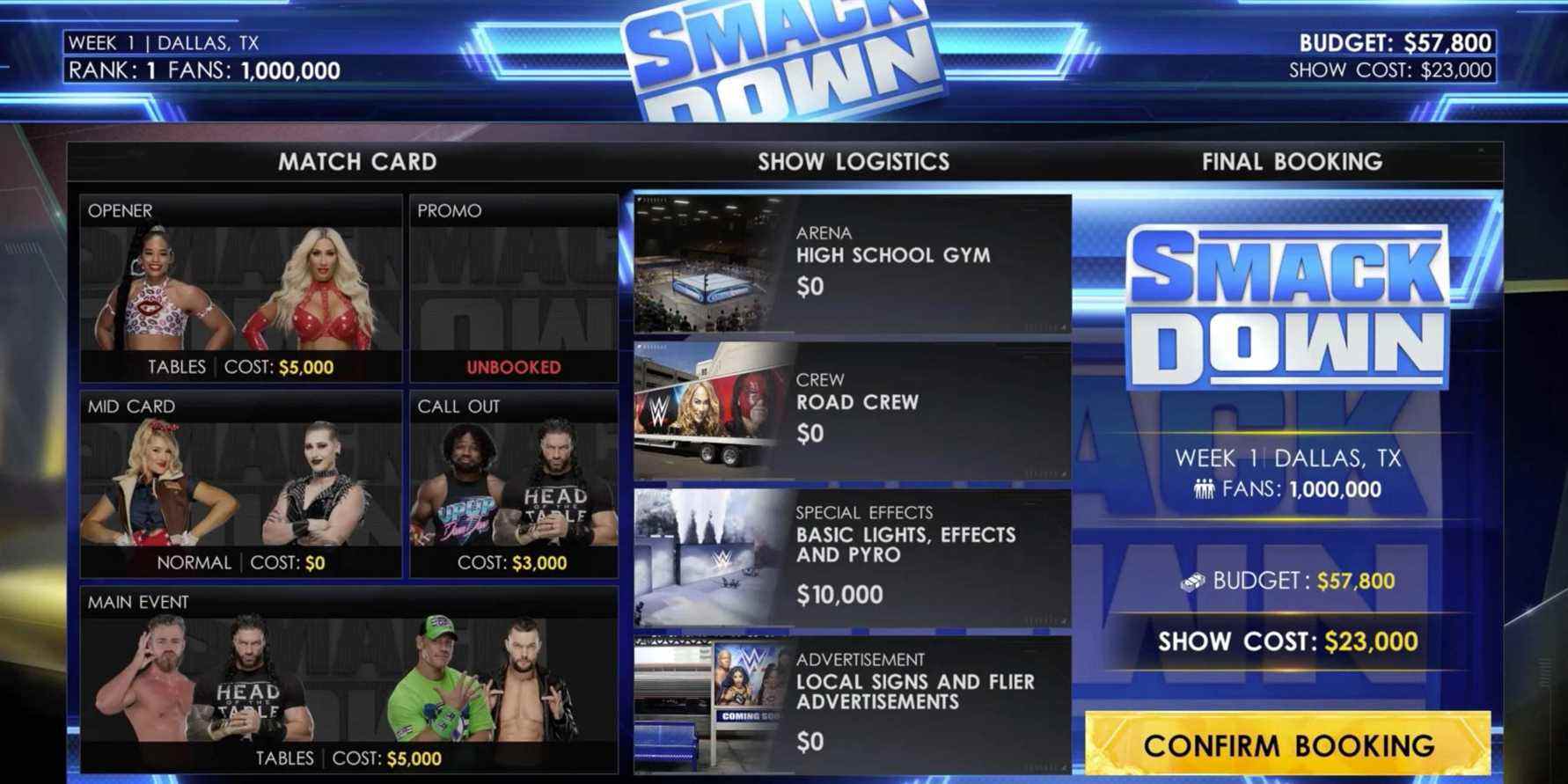 carte mygm smackdown