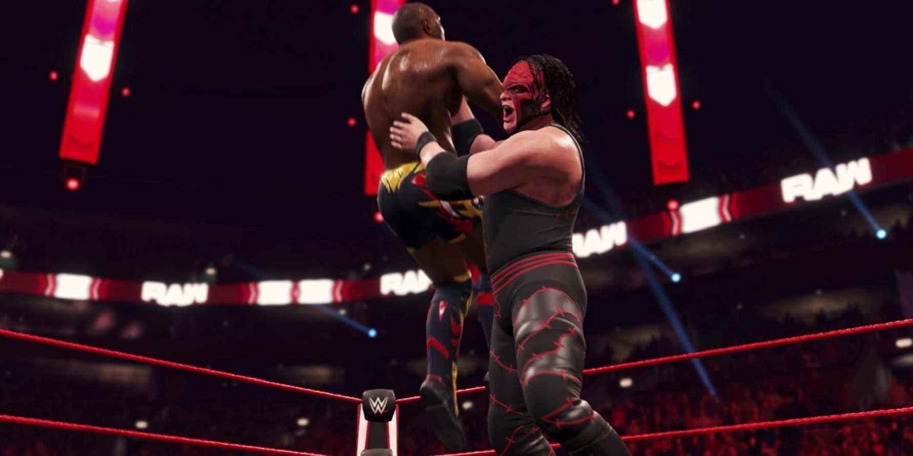 wwe 2k22 kane chokeslam