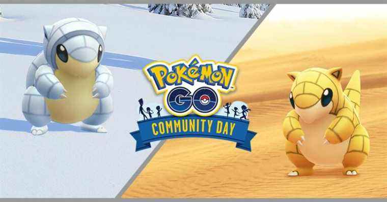 Journée communautaire Pokemon Go de mars : Alolan Sandshrew, bonus et plus