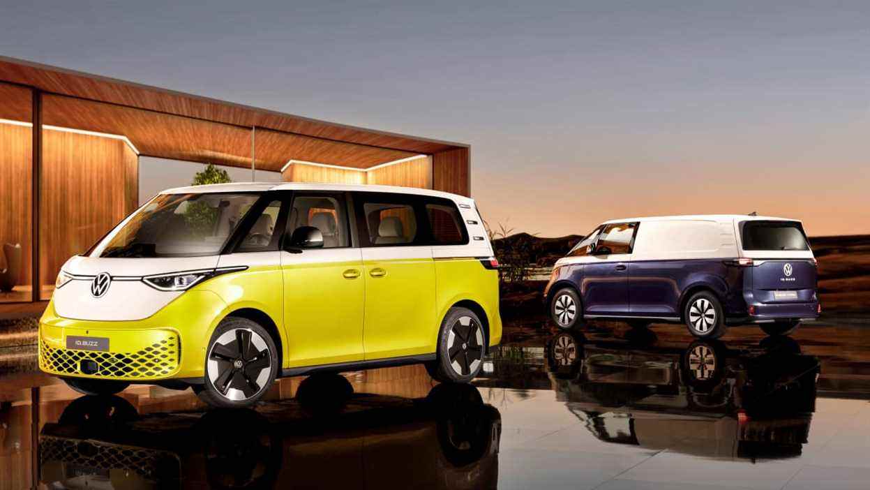 VW id buzz devant id buzz cargo