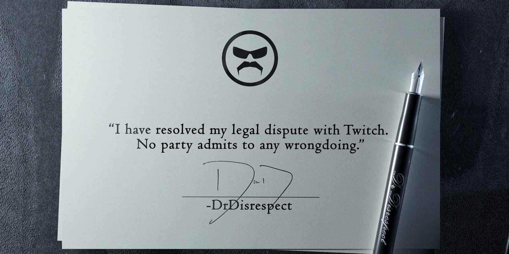 dr disrespect moving on legal suit