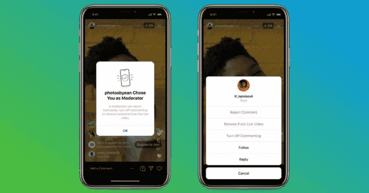 Les diffuseurs en direct d’Instagram peuvent affecter leurs propres modérateurs pour nettoyer le chat