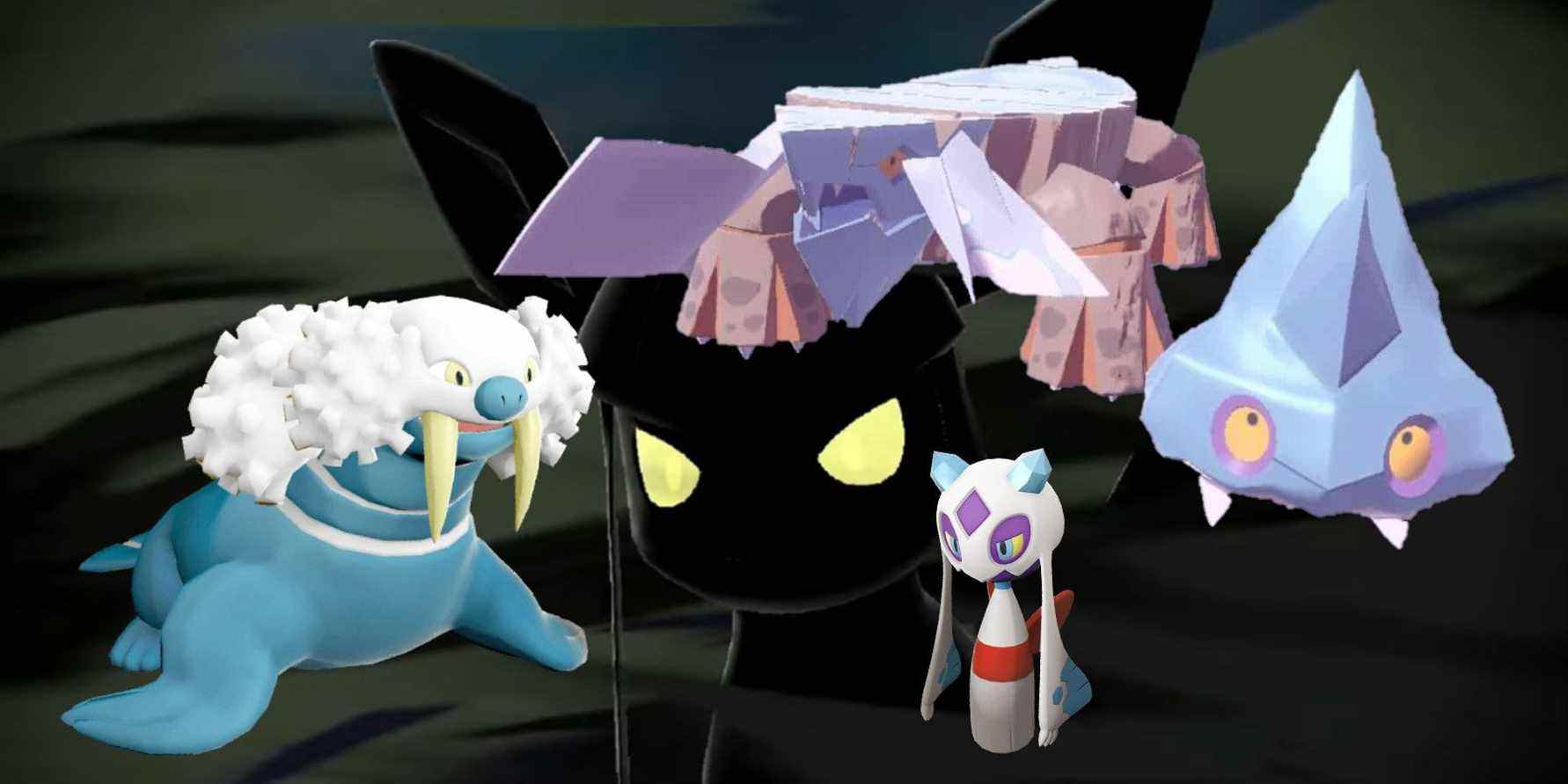 légendes pokemon arceus pokemon de type glace batailles compétitives changements gelure état condition neige temps effet remplacer gelé grêle fort pas assez