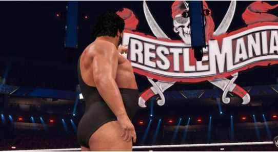 Andre the Giant winning the Royal Rumble on the Road to WrestleMania