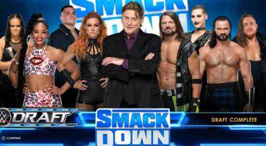 wwe 2k22 smackdown my gm draft