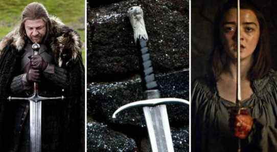 game of thrones longclaw ice arya stark needle sword