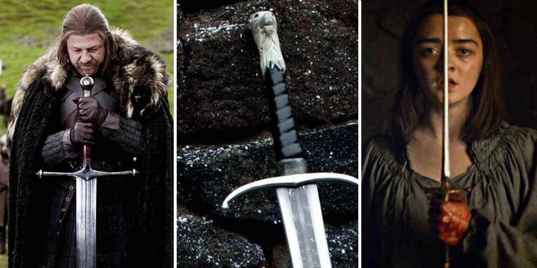 game of thrones longclaw ice arya stark needle sword