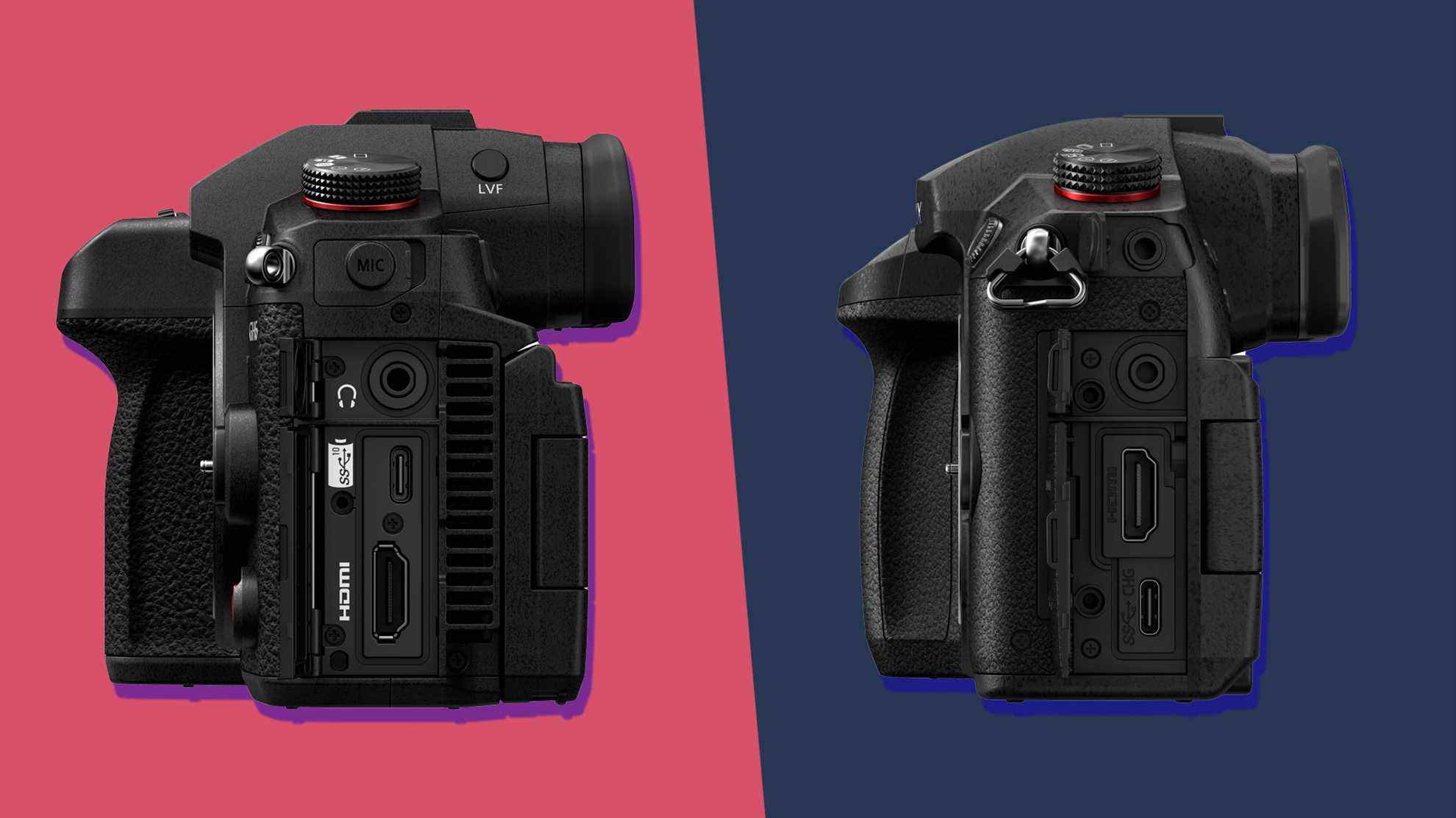 Les caméras Panasonic GH6 et GH5 II côte à côte